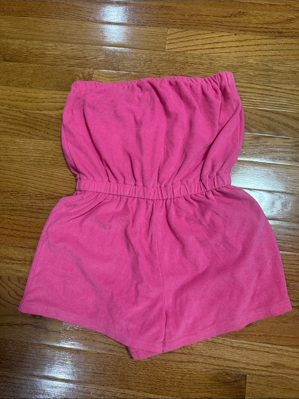 Roxy Hot Pink Strapless Terry Romper